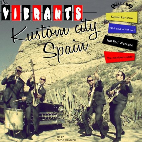 The Vibrants - Kustom City Spain! - Vinilo Rojo