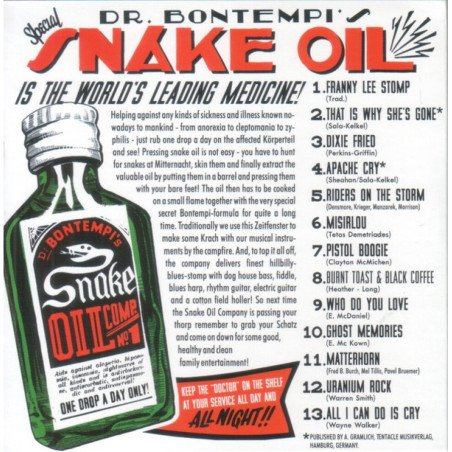Dr. Bontempis Snake Oil Company - Dr. Bontempis Snake Oil Company